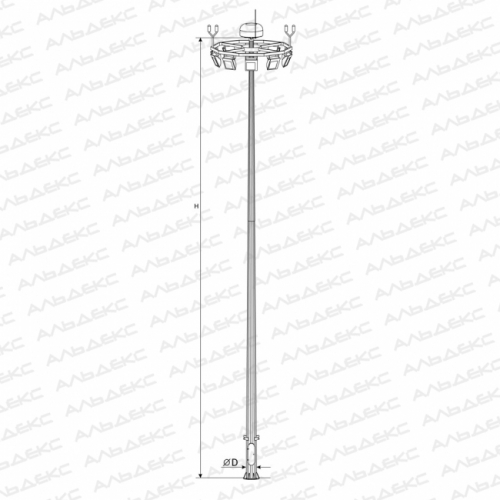 ПМО-16 высокомачтовая опора